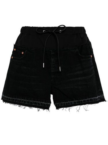 Short en jean à lien de resserrage - sacai - Modalova