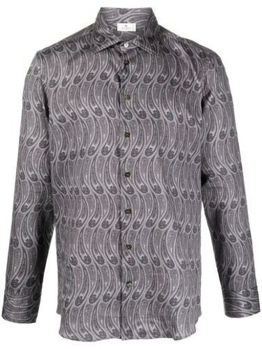 Chemise en coton à imprimé cachemire - ETRO - Modalova