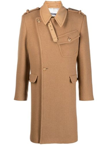 Manteau à simple boutonnage - Moschino - Modalova