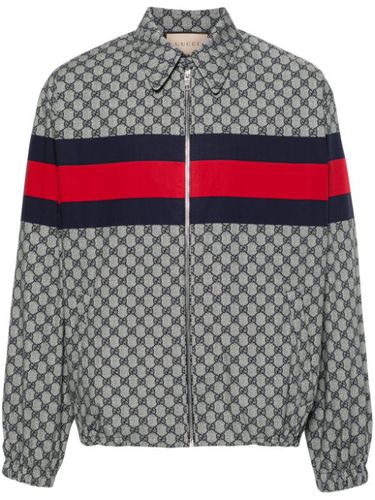 Veste bomber en coton à logo imprimé - Gucci - Modalova