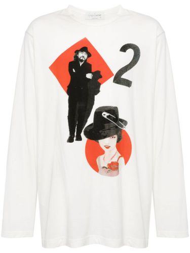 T-shirt en coton à imprimé graphique - Yohji Yamamoto - Modalova