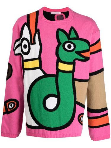 Pull en laine intarsia à motif GG - Walter Van Beirendonck - Modalova