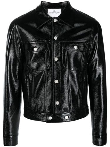 Surchemise boutonnée en cuir artificiel - Courrèges - Modalova