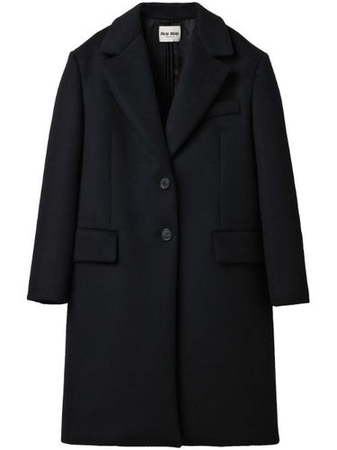 Manteau en velours à boutonnière - Miu Miu - Modalova