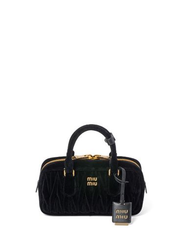 Sac cabas en velours Arcadie matelassé - Miu Miu - Modalova