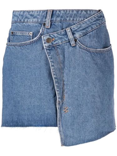 Minijupe asymétrique en jean à logo - Ksubi - Modalova