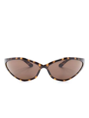 Lunettes de soleil à monture ovale - Balenciaga Eyewear - Modalova