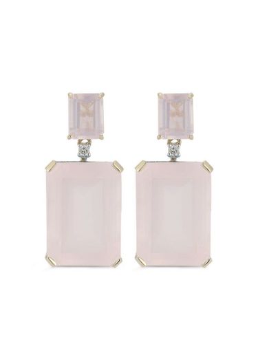 Boucles d'oreilles en 14ct pavées de diamants - Mateo - Modalova