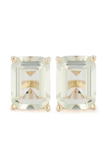 Puces d'oreilles en 14ct serties d'améthyste - Mateo - Modalova