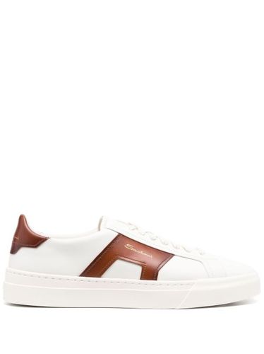 Baskets Double Buckle en cuir - Santoni - Modalova