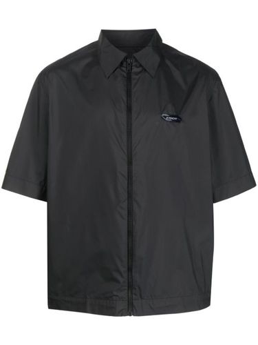 Chemise zippée à patch logo - Givenchy - Modalova