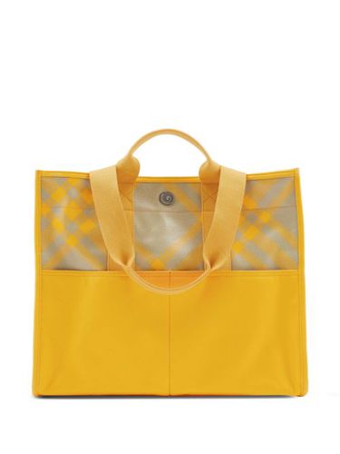 Sac cabas à carreaux - Burberry - Modalova