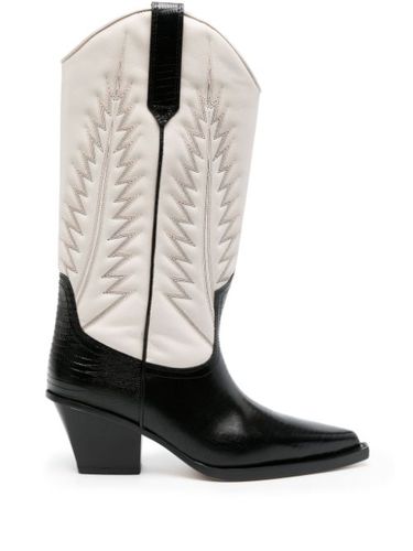 Bottes d'inspiration western Rosario 60 mm en cuir - Paris Texas - Modalova