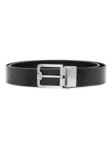 Ceinture en cuir à boucle - Emporio Armani - Modalova