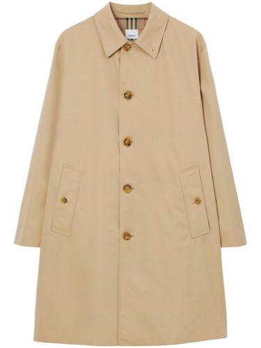 Manteau en gabardine à simple boutonnage - Burberry - Modalova