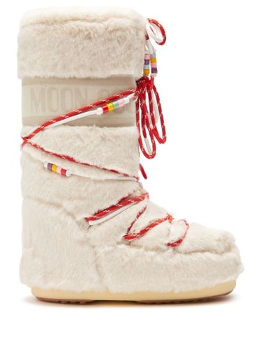 Bottines en fourrure artificielle à détail de perles - Moon Boot - Modalova