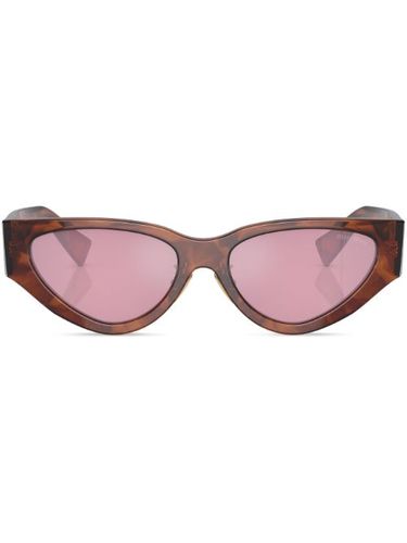 Lunettes de soleil à monture papillon - Miu Miu Eyewear - Modalova
