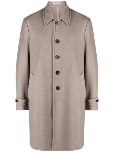 Manteau en laine vierge à simple boutonnage - Boglioli - Modalova