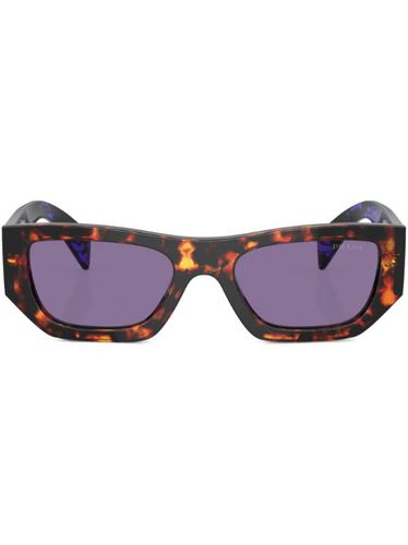 Lunettes de soleil à effet écaille de tortue - Prada Eyewear - Modalova