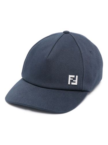 Casquette en coton à plaque logo - FENDI - Modalova