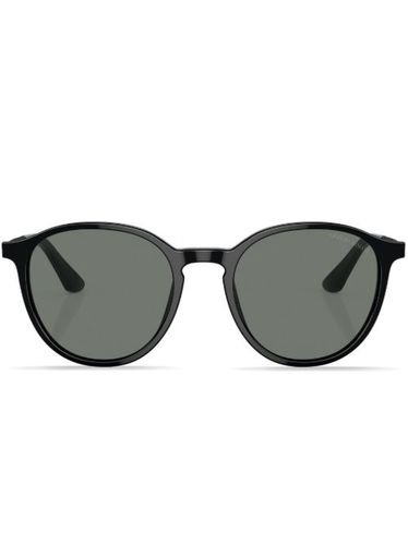 Lunettes de soleil à monture ronde - Giorgio Armani - Modalova