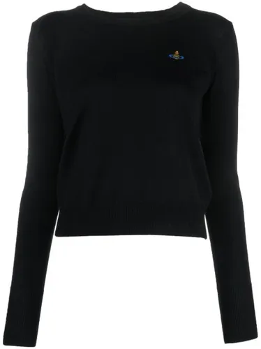 Pull en laine vierge à logo brodé - Vivienne Westwood - Modalova