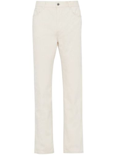 Pantalon en velours côtelé à coupe droite - Prada - Modalova