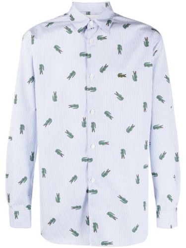 X Lacoste chemise rayée à logo - Comme Des Garçons Shirt - Modalova