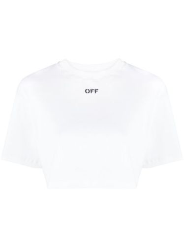 T-shirt crop Off-Stamp - Off-White - Modalova