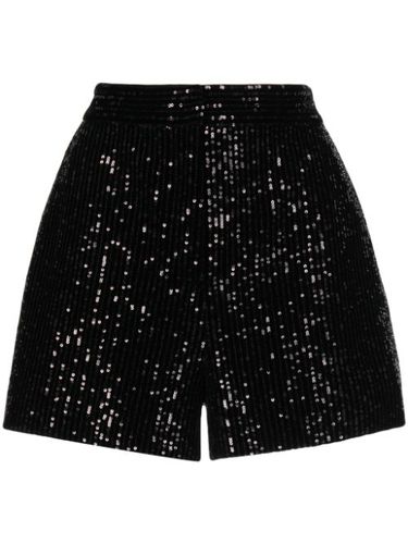 Short brodé de sequins à taille haute - Elie Saab - Modalova