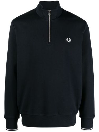 Sweat zippé à logo brodé - Fred Perry - Modalova