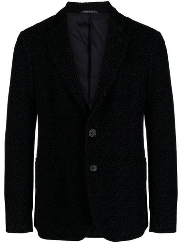 Blazer à revers crantés - Giorgio Armani - Modalova