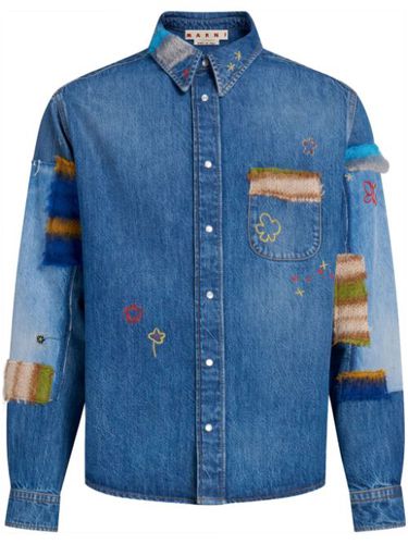 Chemise en jean à broderies - Marni - Modalova