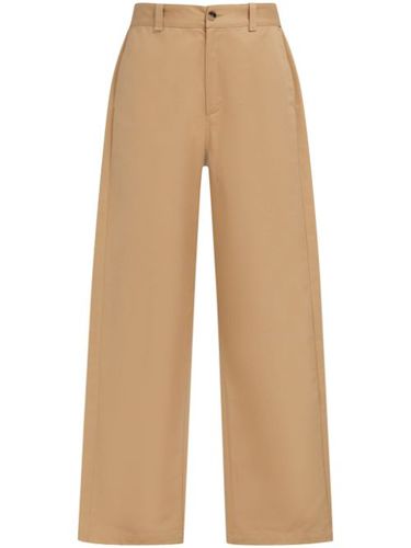 Pantalon droit à taille à logo - Marni - Modalova