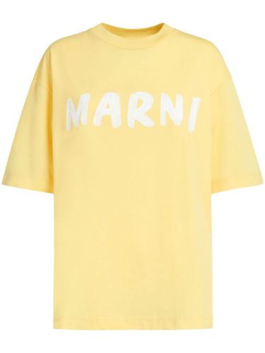 T-shirt en coton à logo imprimé - Marni - Modalova