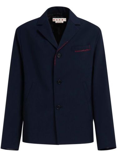 Blazer en laine à coutures contrastantes - Marni - Modalova