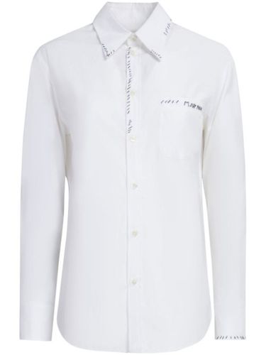 Chemise en coton à logo brodé - Marni - Modalova