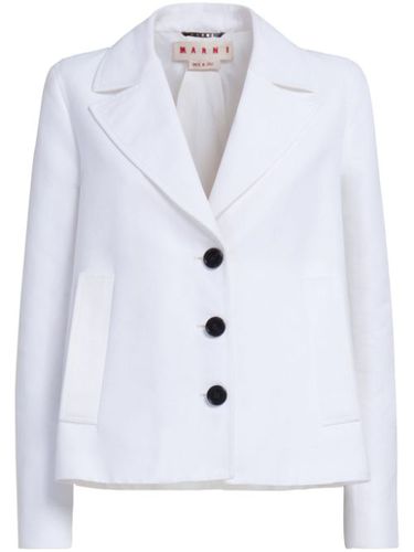 Blazer en coton à simple boutonnage - Marni - Modalova