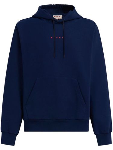 Hoodie en coton à logo imprimé - Marni - Modalova