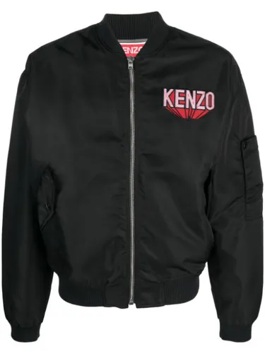 Veste bomber en coton à patch logo - Kenzo - Modalova