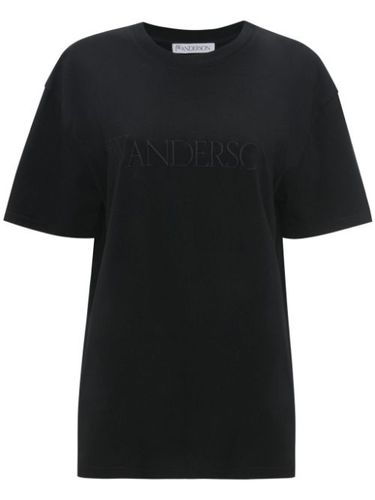 T-shirt en coton à logo brodé - JW Anderson - Modalova