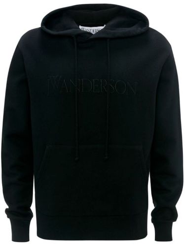 Hoodie en coton à logo brodé - JW Anderson - Modalova