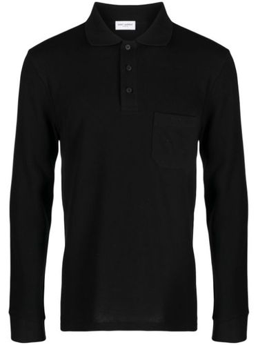 Polo à logo brodé - Saint Laurent - Modalova