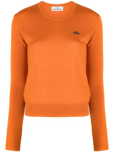 Pull en laine vierge à motif Orb brodé - Vivienne Westwood - Modalova