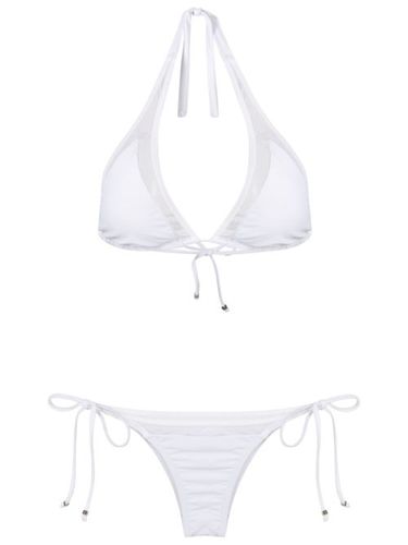 Bikini triangles à empiècements transparents - Amir Slama - Modalova