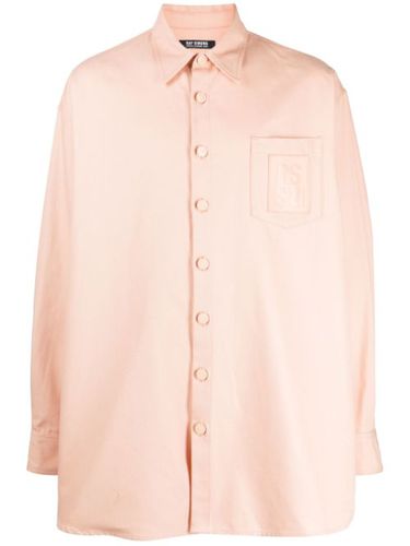 Chemise en coton à patch logo - Raf Simons - Modalova