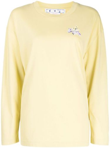 Sweat en coton biologique à motif Flower Arrow - Off-White - Modalova