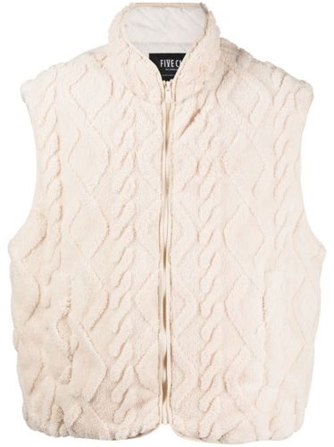 Gilet zippé en maille torsadée - FIVE CM - Modalova