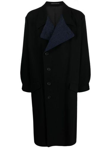 Trench feutré à revers crantés - Yohji Yamamoto - Modalova