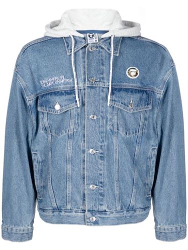 Veste en jean à patch logo - AAPE BY *A BATHING APE® - Modalova